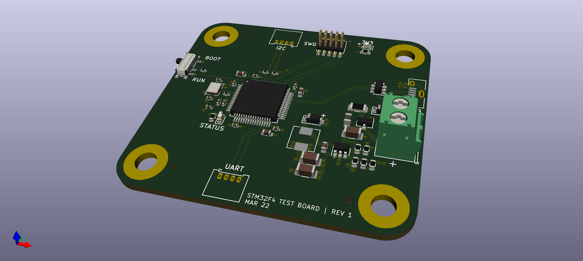 STM32 board isometric